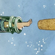 Image: Detail from the cover of Six Months, Three Days, Five Others by Charlie Jane Anders